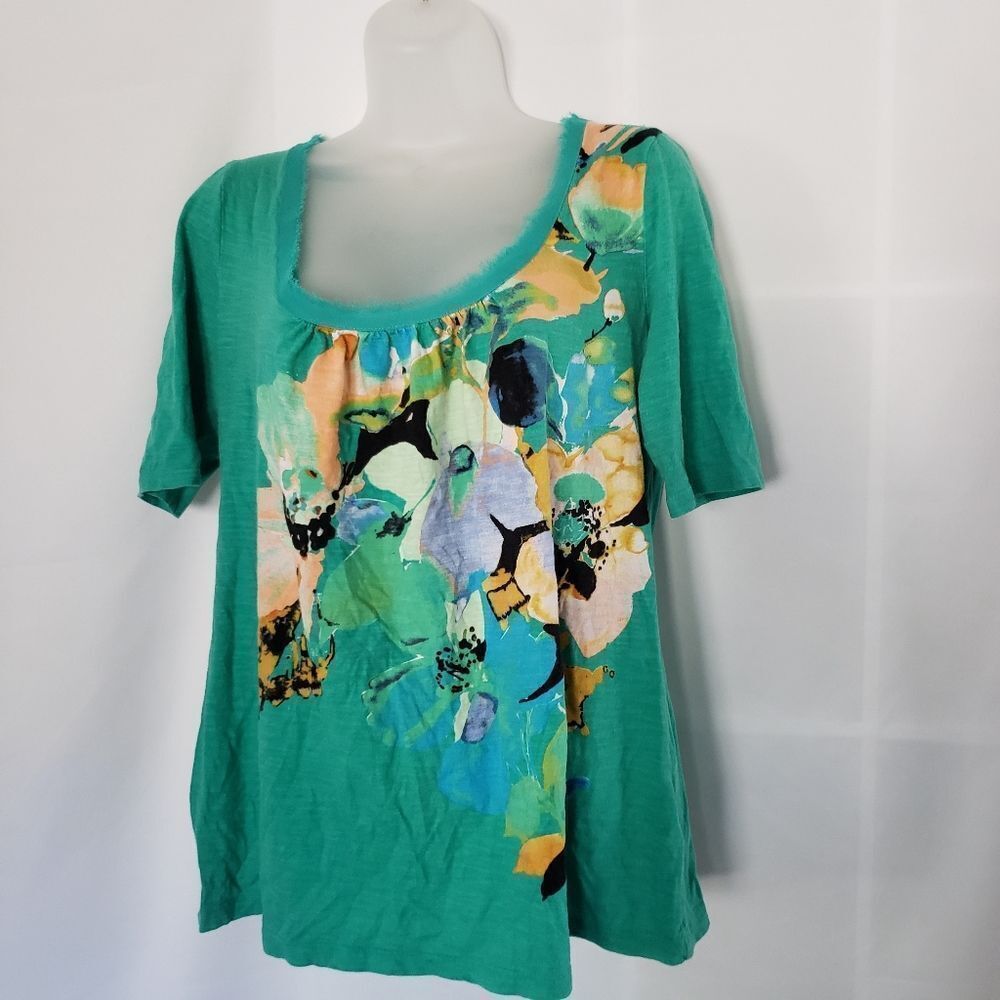 Akemi + Kin Teal Open Back Brilliant Bow Top sz M
